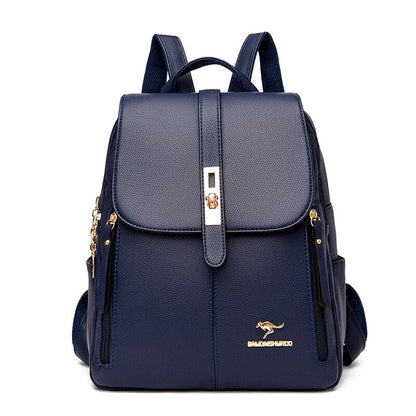 Vintage Leather Backpack Purse